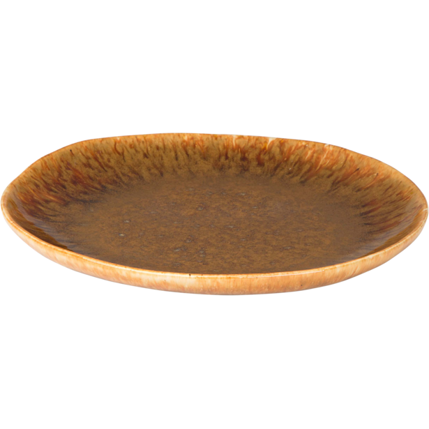Plate Palmer Forest Rustique 22cm Brown Stoneware 1 piece(s)